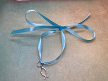 Load image into Gallery viewer, Ankle Ribbon with Ichthus for evil spirit protection for Children