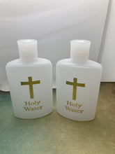 Load image into Gallery viewer, 2 Holy Water Bottles - plastic - 4 oz