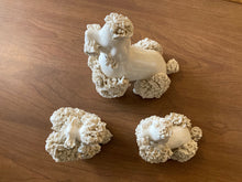 Load image into Gallery viewer, Trio of spaghetti poodle figurines - vintage