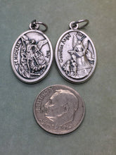 Load image into Gallery viewer, St. Michael the Archangel/Guardian Angel (eternal) holy medal
