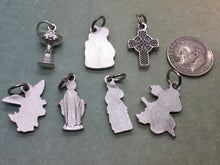 Load image into Gallery viewer, Catholic charms - Eucharist, St Michael the Archangel, OL of Grace, Divine Mercy, Celtic Cross, Sacred & Immaculate Hearts, Holy Family