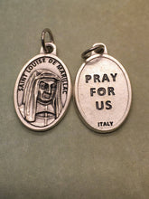 Load image into Gallery viewer, St. Louise de Marillac silver oxide holy medal