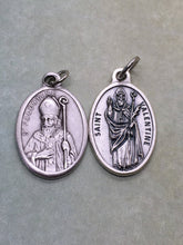 Load image into Gallery viewer, St. Valentine holy medal - Catholic saint - patron of bee keepers, engaged couples, happy marriages, love, greetings, against fainting