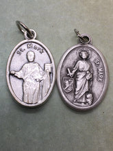 Load image into Gallery viewer, St. Mark the Evangelist (died 68) silver oxide holy medal