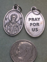 Load image into Gallery viewer, St. Blaise silver oxide holy medal - 3 styles