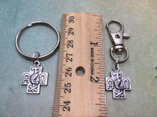 Load image into Gallery viewer, Christian Peace Cross key clip, key ring