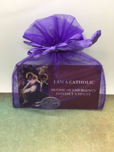 Load image into Gallery viewer, I am a Catholic gift set - in case of emergency contact a priest