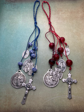 Load image into Gallery viewer, St. Benedict Protection from Evil Catholic Door Hanger. Assorted Colors.