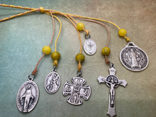 Load image into Gallery viewer, St. Benedict Protection from Evil Catholic Door Hanger. Assorted Colors.