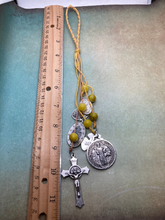 Load image into Gallery viewer, St. Benedict Protection from Evil Catholic Door Hanger. Assorted Colors.