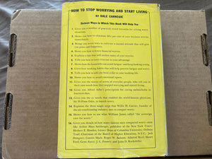 1952 Dale Carnegie How to Stop Worrying and Start Living - Autographed