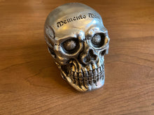 Load image into Gallery viewer, memento mori decorative skull - new plastic head - remember your death/mortality
