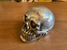 Load image into Gallery viewer, memento mori decorative skull - new plastic head - remember your death/mortality
