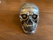 Load image into Gallery viewer, memento mori decorative skull - new plastic head - remember your death/mortality
