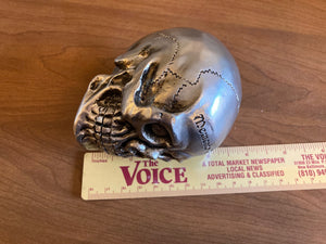 memento mori decorative skull - new plastic head - remember your death/mortality