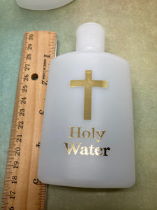 2 Holy Water Bottles - plastic - 4 oz