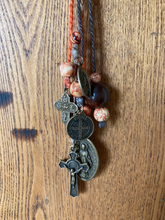 Load image into Gallery viewer, Autumn Home Blessing Cord - Catholic Door Hanger
