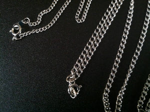Holy Medal Chains - stainless steel, aluminum, curb link and ball chain.