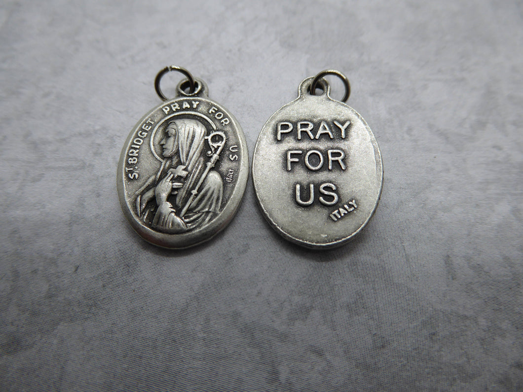 St. Bridget of Ireland (453-523) holy medal