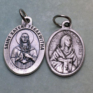 St. Kateri Tekakwitha (1656-1680) holy medal