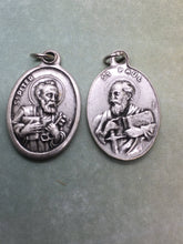 Load image into Gallery viewer, Sts. Peter &amp; Paul holy medal - Catholic Saints and Apostles - patrons of evangelists, authors, public relations, bridge builders, fishermen
