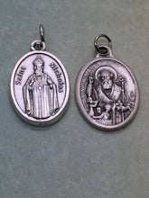 Load image into Gallery viewer, St. Nicholas of Myra aka Santa Claus holy medal - Catholic saint - patron of brides, children, happy marriages, lovers, newlyweds, pilgrims
