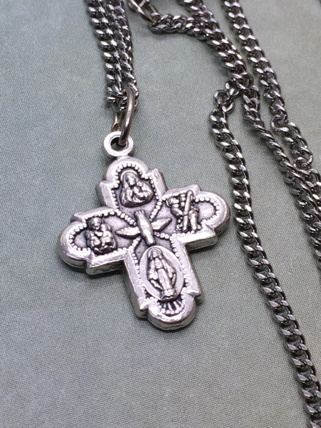 4-way cross necklace.