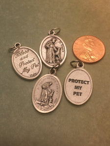 St. Francis of Assisi Pet holy medal for cats & dogs