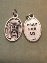 Load image into Gallery viewer, St. Louise de Marillac silver oxide holy medal
