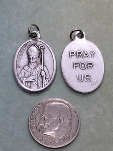 St. Valentine holy medal - Catholic saint - patron of bee keepers, engaged couples, happy marriages, love, greetings, against fainting