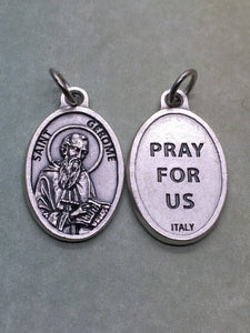 St. Gerome/Jerome (347-419) holy medal