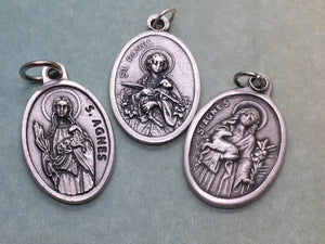 St. Agnes of Rome (died c. 300) holy medal