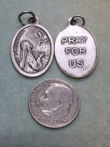 St. Margaret Mary Alacoque (1647-1690) holy medal