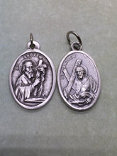 Load image into Gallery viewer, St. Andrew silver oxide holy medal, first Apostle
