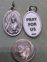 Load image into Gallery viewer, St. Andrew silver oxide holy medal, first Apostle
