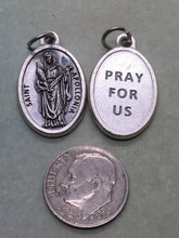 Load image into Gallery viewer, St. Apollonia silver oxide holy medal

