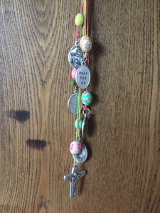 Easter home blessing cord, Catholic door hanger