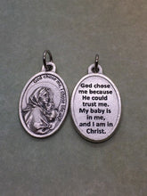 Load image into Gallery viewer, Madonna and Child Pro-life holy medal. God chose me, I chose life.
