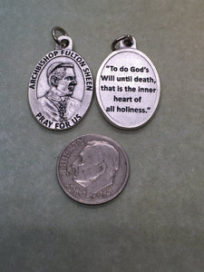 Fulton Sheen (1895-1979) holy medal