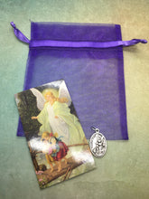Load image into Gallery viewer, Guardian Angel Prayer Card and Holy Medal Gift Set
